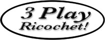 3 Play Ricochet logo