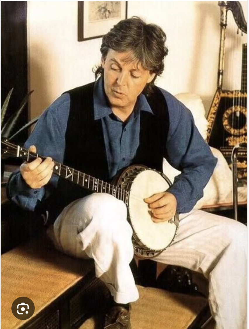 Paul McCartney & banjo